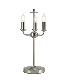 D0690  Banyan Switched Table Lamp 3 Light Polished Nickel